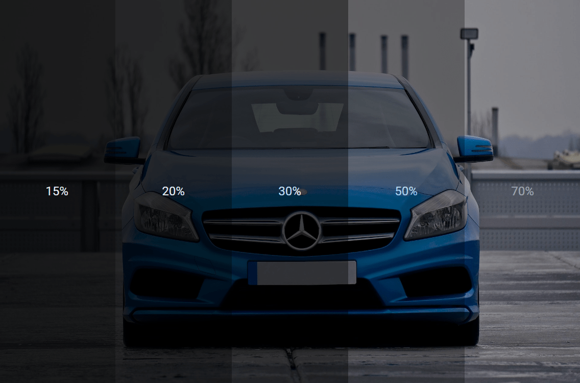 car window tinting level